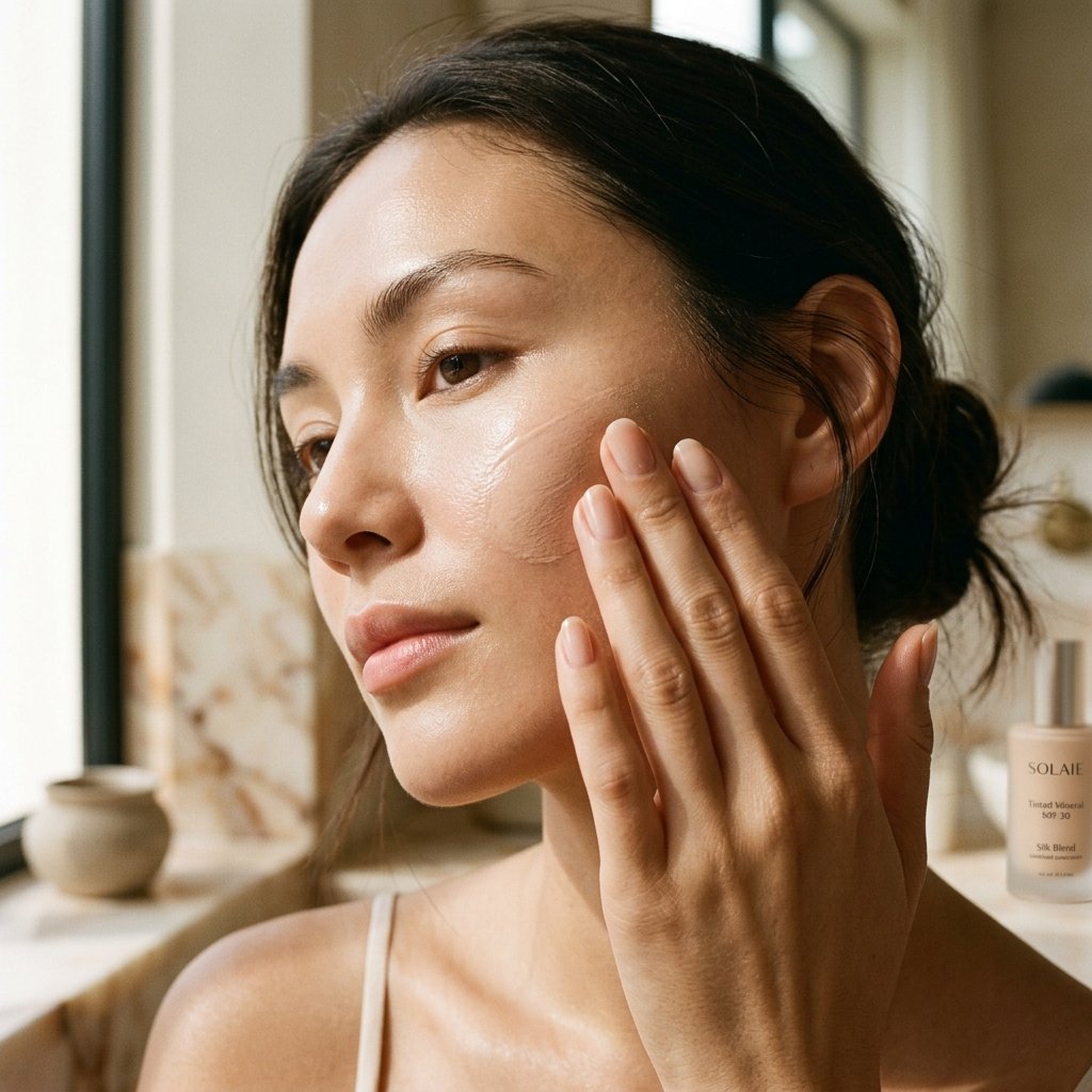BLEND — Apply evenly on face and neck.