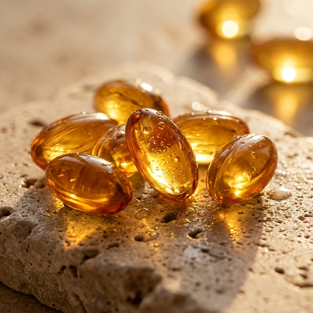Vitamin E softgels macro