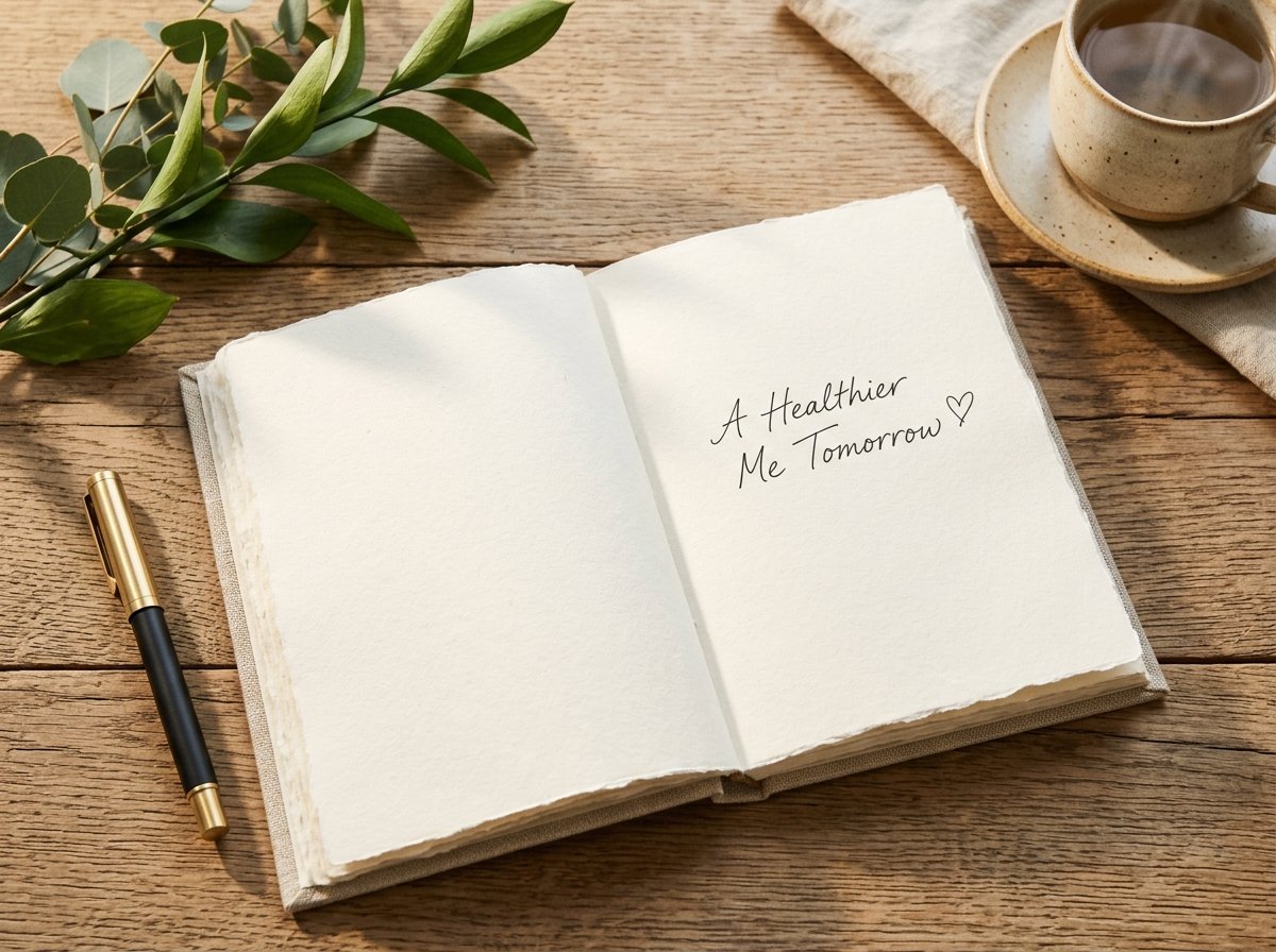 Mindful journaling and tea